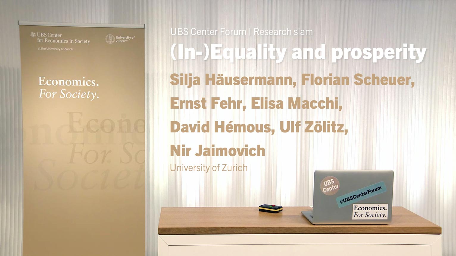 Research slam with several UZH researchers